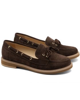 Brązowe mokasyny U205 szerokie